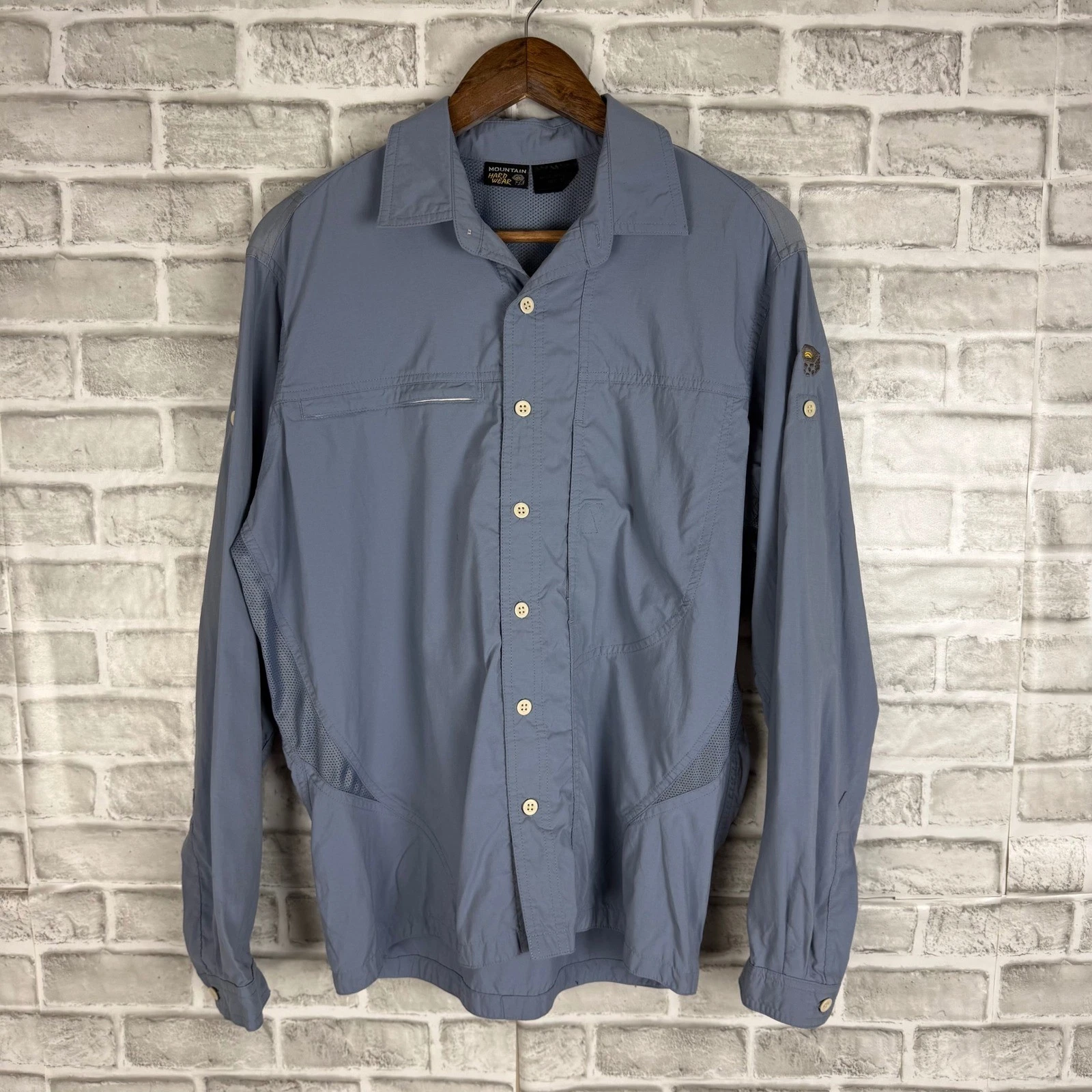 Mountain Hardwear Mens Blue Gray Hiking Shirt Long Sleeve Vented Trail Medium
Opens in a new window