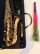 Professional Gold Alto Saxophone with Case and Accessories
