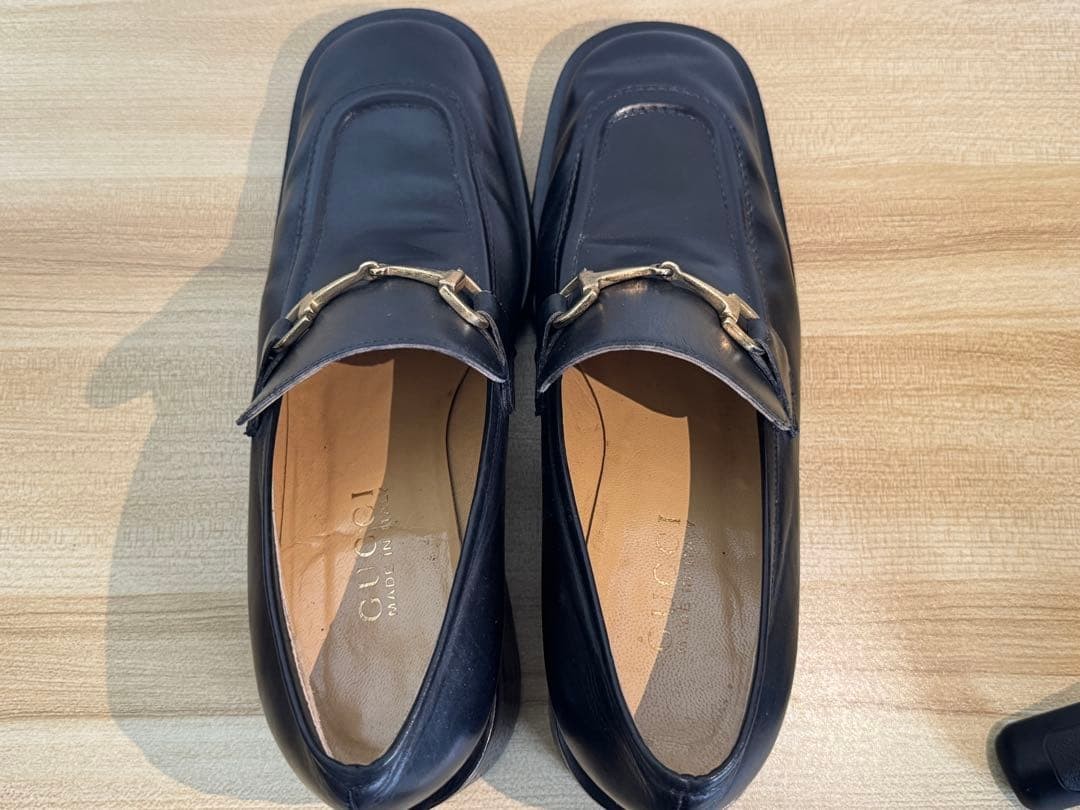 GUCCI Women's Loafers Horsebit Leather Black EU36.5/US6.5 120248c thumbnail 23