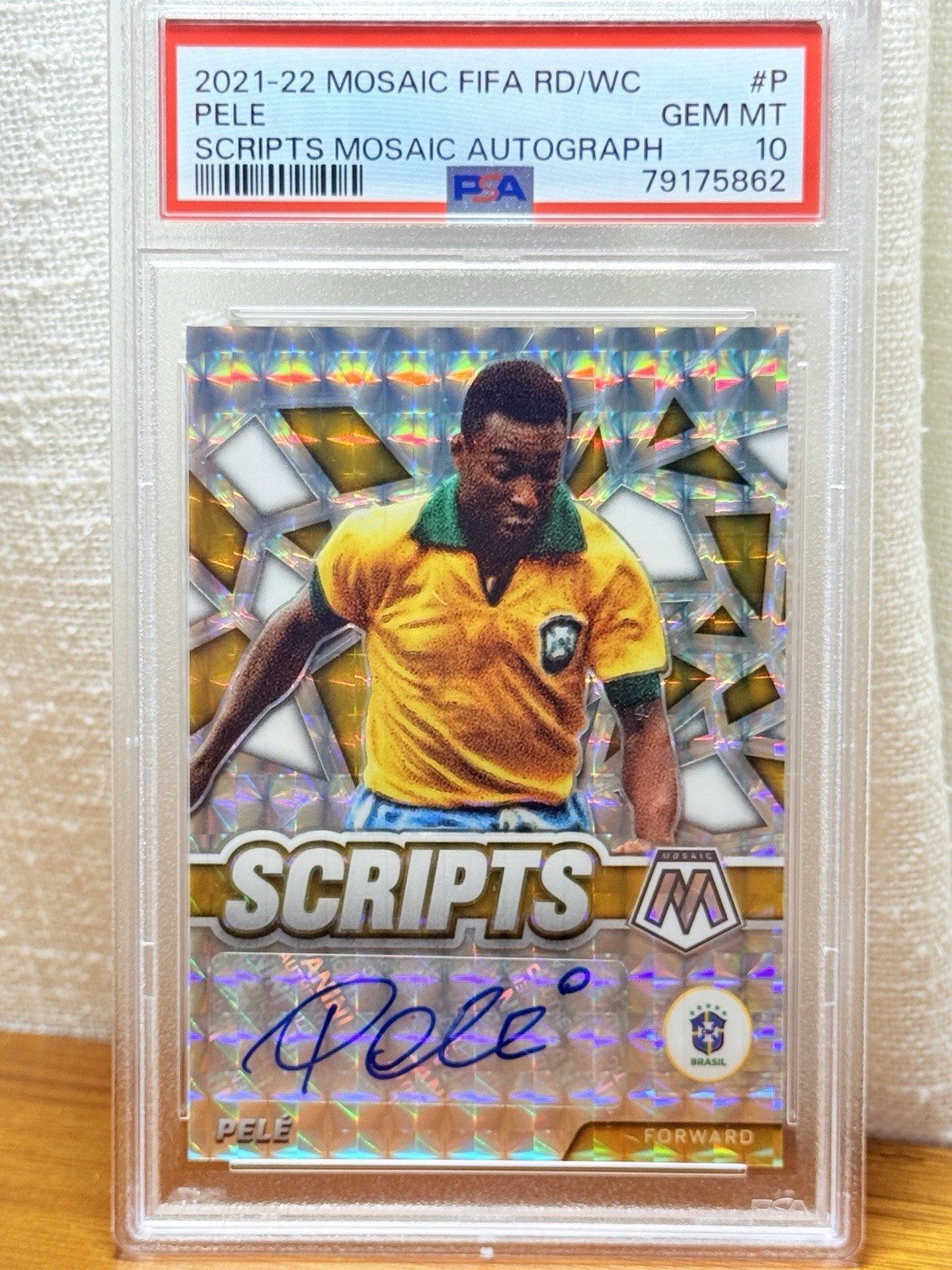 2021-22 Panini Mosaic FIFA Road to World Cup - Scripts Mosaic Pelé #S-P (AU)