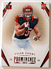 2013 Panini Prominence Tyler Eifert #194 Rookie Bengals Trading Card. rookie card picture