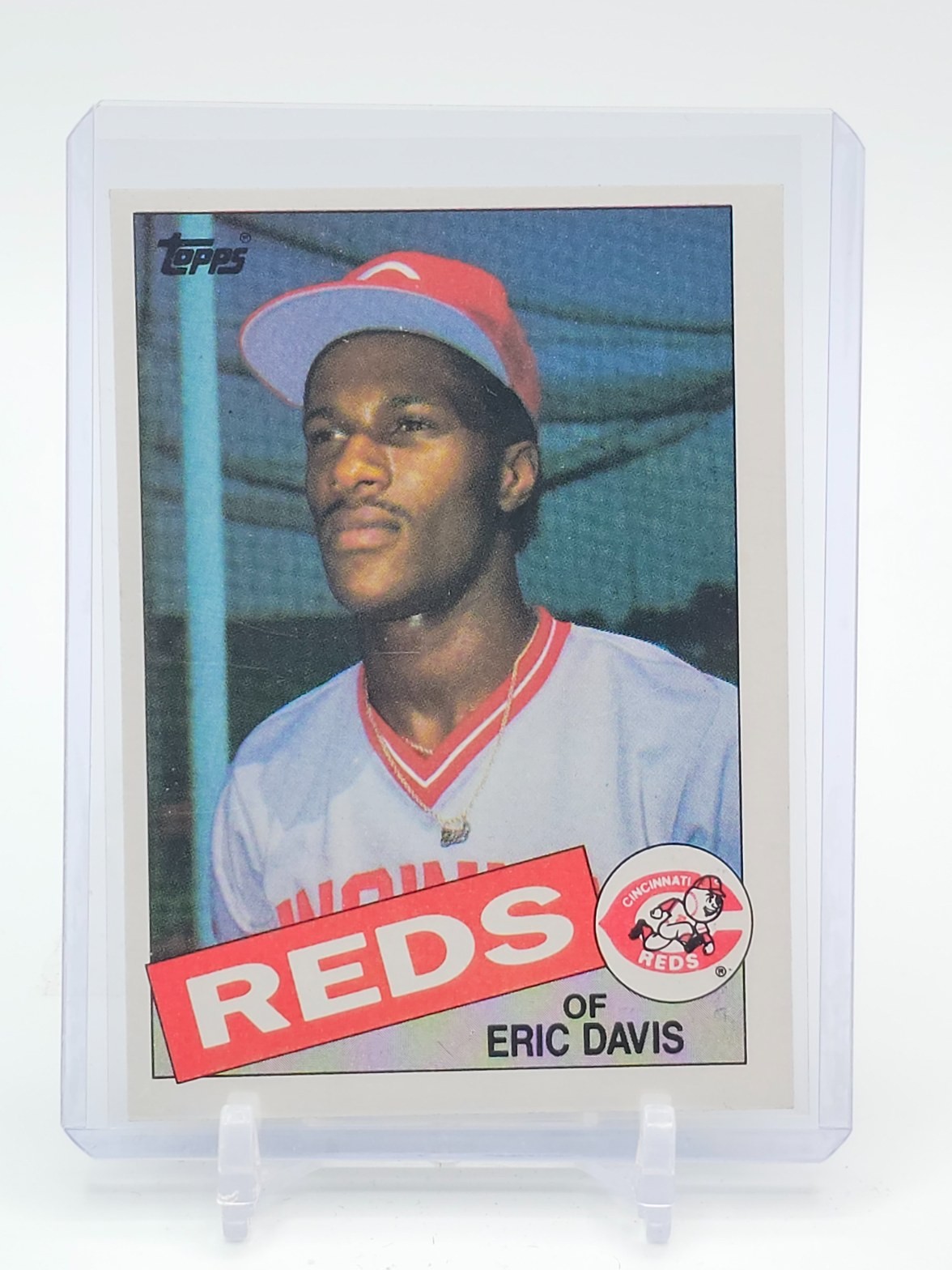 ERIC DAVIS 1985 TOPPS #627 ROOKIE CINCINNATI REDS BASEBALL Q3813