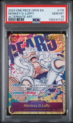 2023 ONE PIECE OP05-AWAKENING OF THE NEW ERA #119 MONKEY D. LUFFY PSA 10