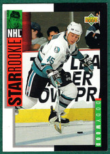 Dody Wood - 1993-94 Upper Deck #238 - San Jose Sharks Star Rookie Hockey Card