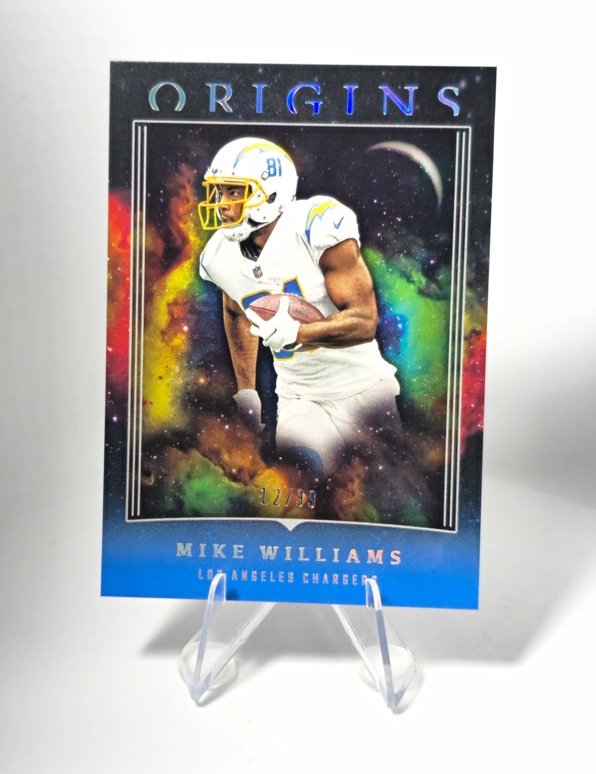 Panini 2023 Origins Football Mike Williams #66 Los Angeles Chargers Blue /99