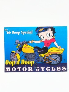 The 66 Boop Special Betty Boop Motorcycle Metal Tin Sign 12x17 Wall Decor