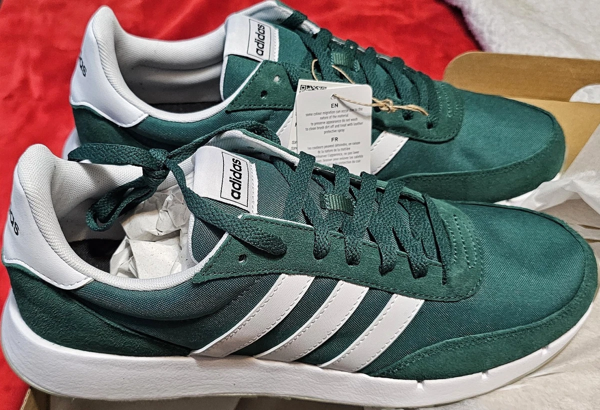 Adidas Run 60s 2.0 Collegiate Green Cloud White Mens 10.5M With Box Adidas Originals Swift Run 22 Core Green | Mercari main image 2