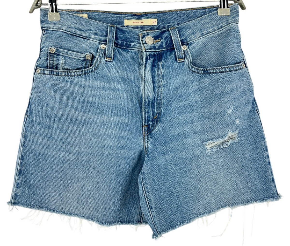 Levi's Strauss&co Baggy Papá Mujer Denim Permeable Shorts Azul Talla W27