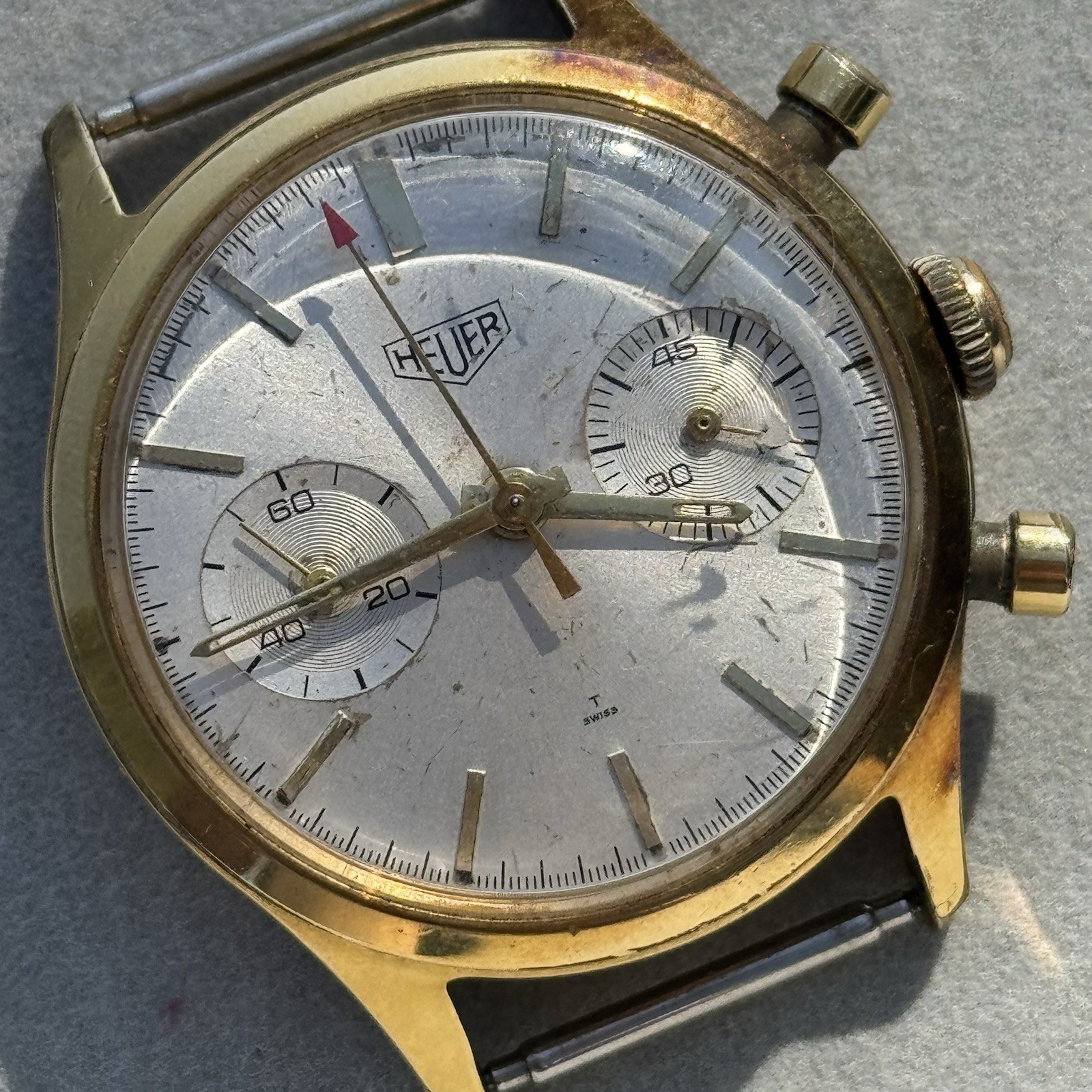 Leonidas WWII Cronografo A Ritorno Bomb Timer (Italian Return