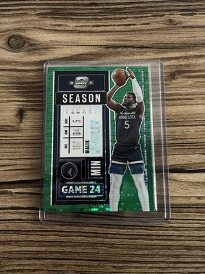 2020-21 Contenders Optic Season Ticket Green Pulsar Prizm 07/25 Malik Beasley