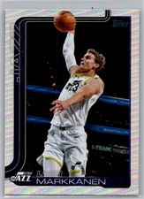 2025-26 Topps Basketball Lauri Markkanen #129 Rainbow Foil Utah Jazz NBA
