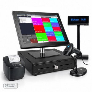 Touch Scannerkasse Handel Kiosk Laden komplett mit TSE Swissbit