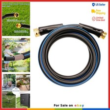 Short Garden Hose 8ft x 5/8 Inch Flexible Leak Free Heavy Duty Leader Hose Male
