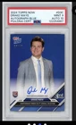 DRAKE MAYE 2024 Topps Now AUTO Rookie Blue #/49 PSA 9/10 Mint