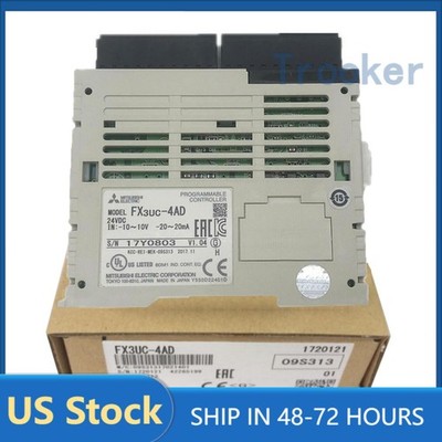 New in Box Mitsubishi FX3UC-4AD Melsec FX3UC Analog Input Blocks Module Unit NiB
