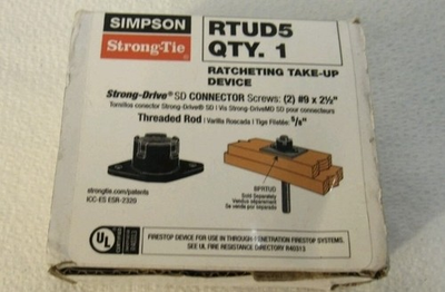 #ad Simpson Strong Tie Ratcheting Take Up Device RTUD5 $25.00