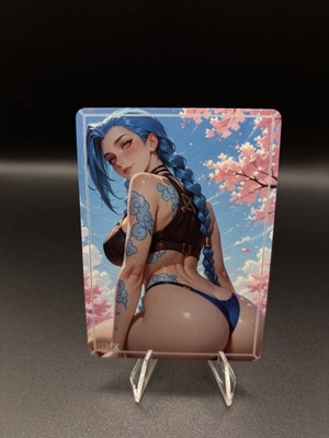 Jinx Riftbound Waifu Card TCG Full Art Waifu Legends Custom Goddess Anime