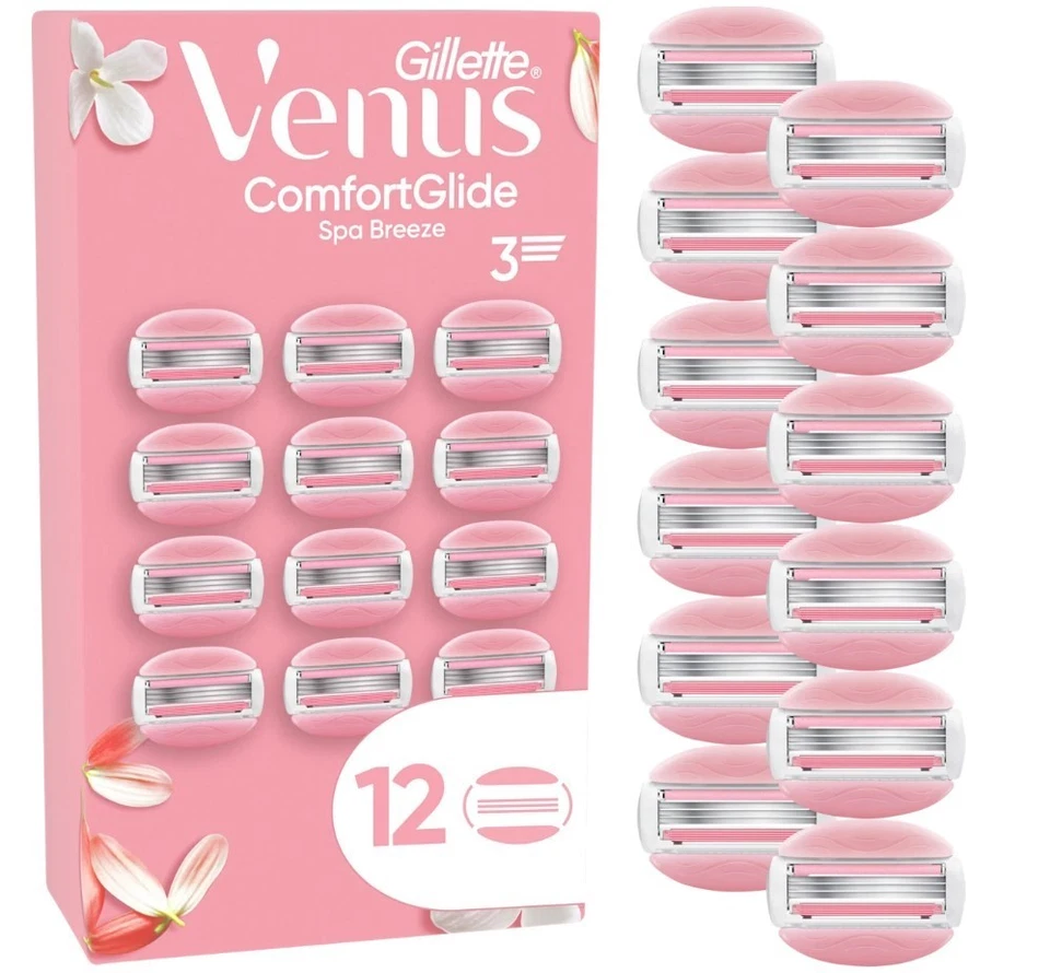 12er Pack Gillette Venus Comfortglide Spa Breeze Ersatzklingen XXL 12 OvP Neu