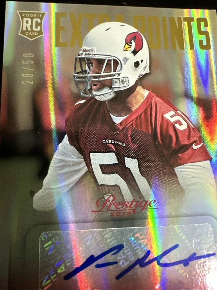Kevin Minter 2013 Prestige Extra Points Red Autographed Rookie #’d 28/50 RC! - Image 3 of 4