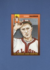 #16 DENNY GALEHOUSE, 1944 St. Louis Browns A.L. Champions ~ Ronnie Joyner art EX