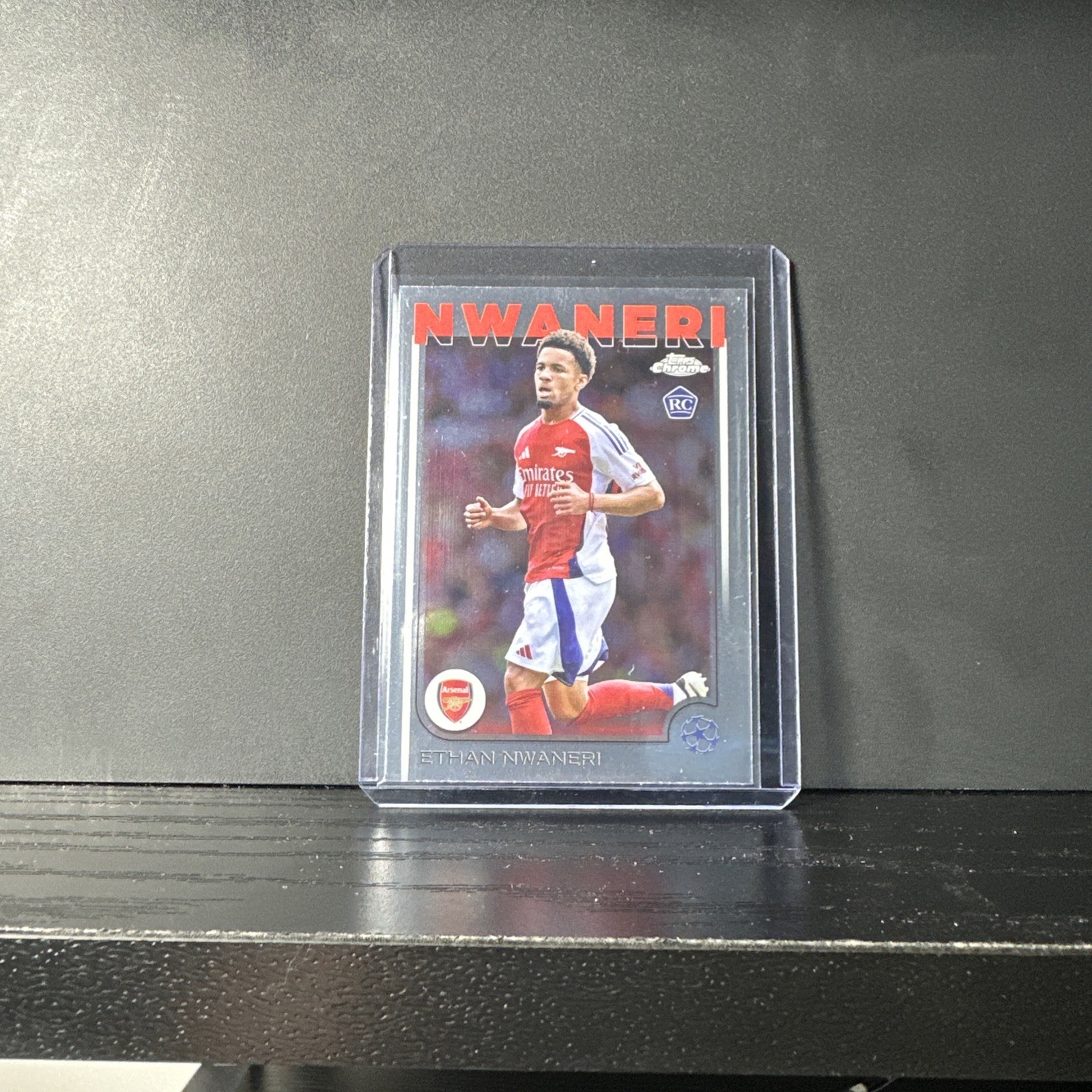 2024-2025 Topps Chrome UCC  Ethan Nwaneri Base RC #158 Arsenal