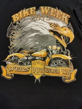 Men's Bike Week 2013 90th Annual Weirs Beach, NH Black 2XL