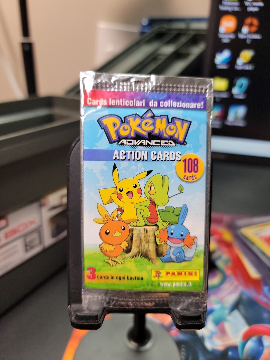 Vintage Pokemon 2004 Panini Action Advanced Sealed Booster Pack