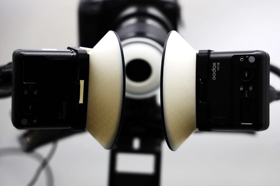 Macroscopic Solutions Turtledove Flash Diffusers made to fit Godox MF12 - Image 2 of 4