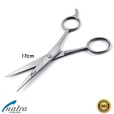 17 cm Haarschere Friseurschere Bartschere Haarschneideschere Coiffeur 7'' NATRA