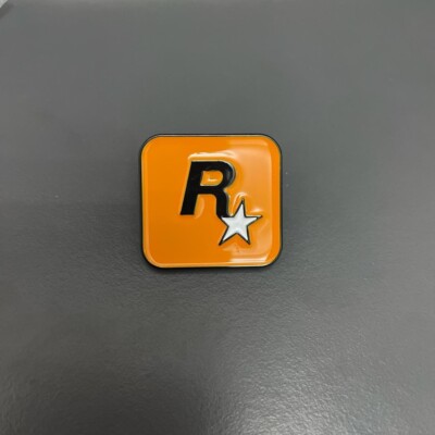 Brand new Rockstar Games metal pin badge / brooch GTA Grand Theft