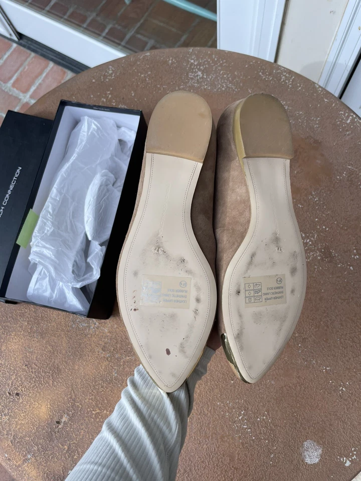 French Connection GAIA Mujer 37.5/7 Rand Planos Gamuza Tostada Foto 2 de 4