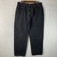 Vintage Levi  s 550 Jeans Mens 38/30 Relaxed Fit Red Tab Black