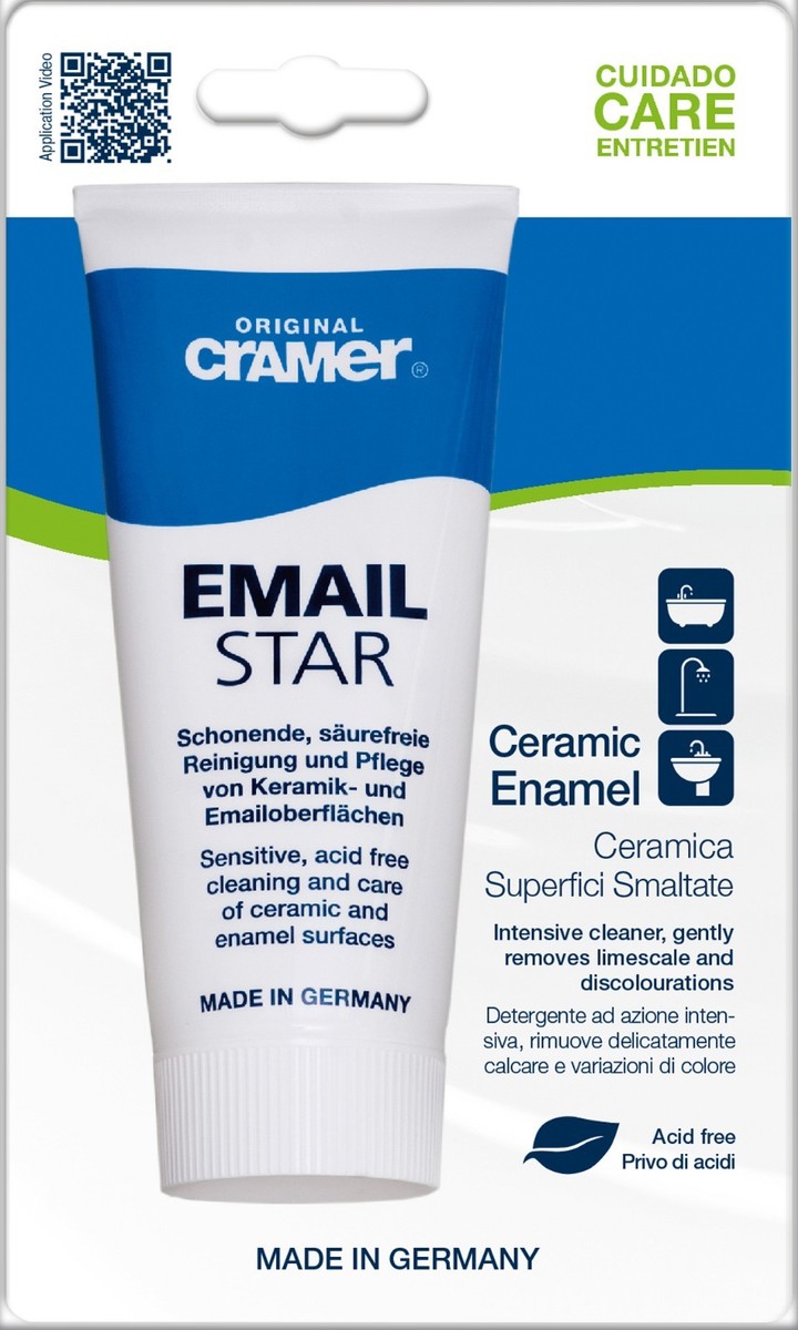 Cramer Email Star Enamel and Ceramic Cleaner 100ml Instructions in 