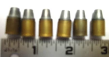 two-piece toy bullets for Nichols 38, 32, 22,  41-40 set of 6