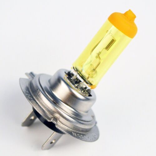 AMPOULE LAMPE H7 + H1 100W JAUNE YELLOW 3000K HALOGENE POUR FEU PHARE XENON 12V - Picture 3 of 18