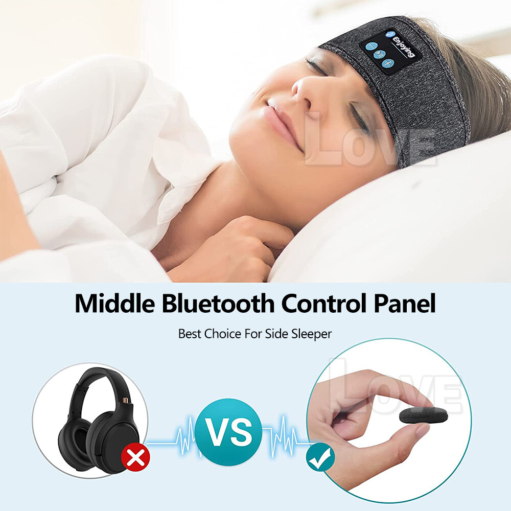 Wireless Bluetooth 5.0 Stereo Eye Mask Headphones Earphone Sleep Music