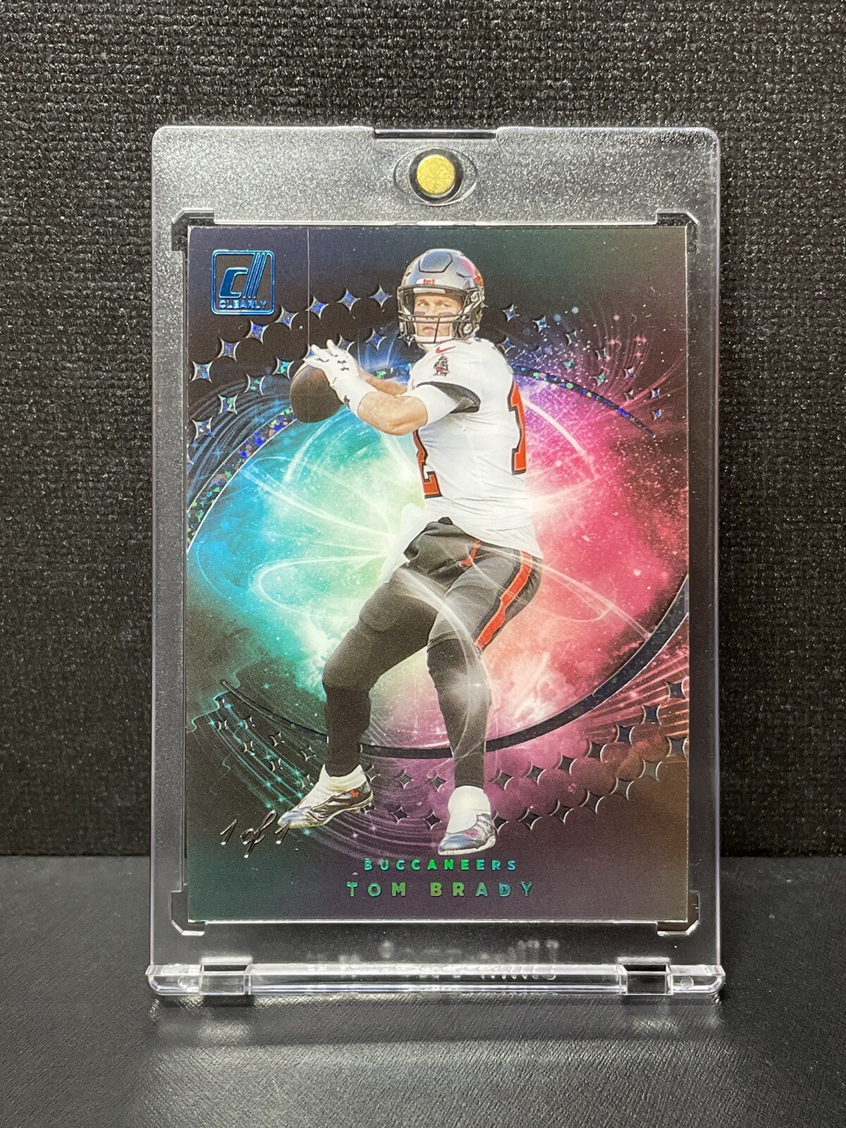 TOM BRADY 2021 Clearly Donruss Night Moves Case Hit PLATINUM TRUE 1/1 Buccaneers
