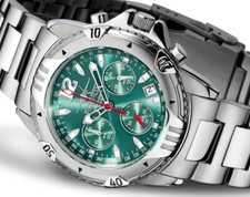 FIREFOX AIRFIGHTER Fliegeruhr Herren Chronograph FFS02 sunray türkis 10 ATM