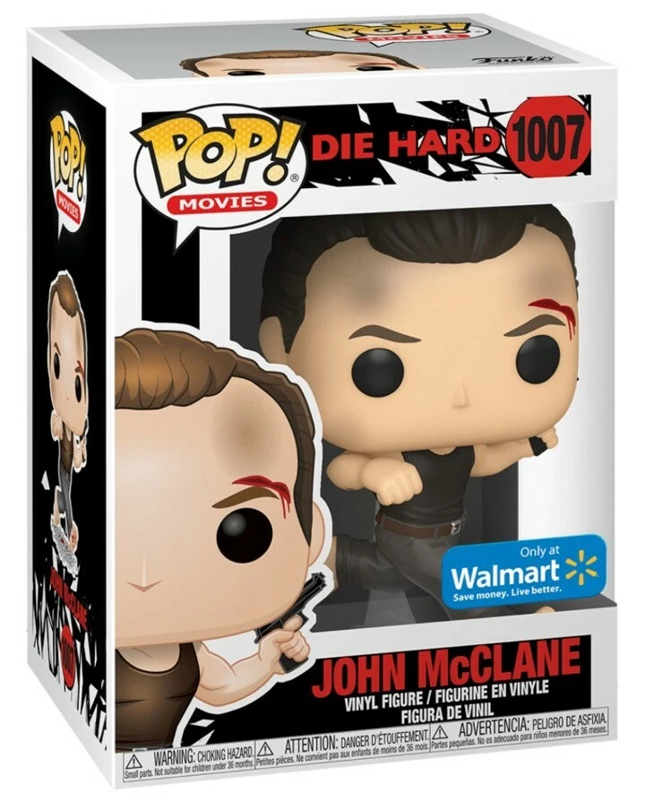 Funko Pop Movies Die Hard John McClane 1007 Walmart Exclusive Protector