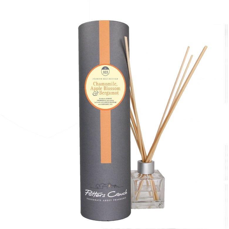 Reed Diffuser Chamomile, Apple Blossom & Bergamot Scented Vegan Home Fragrances