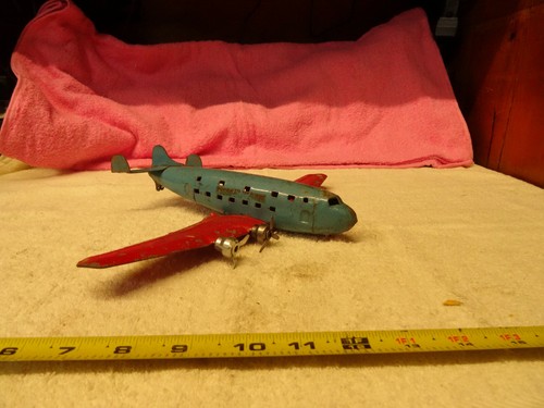 Vintage Wyandotte Marx USAF Pre WW2 FOUR ENGINE DEFENSE BOMBER TOY AIRPLANE - Picture 7 of 12