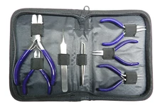 7 Pc Jewelry Making Kit Bead Working Wire Wrapping Crafts Pliers Tweezers Set