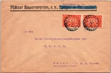 Germany Aug 1923 - Inflation Cover - Herxheim - J7111