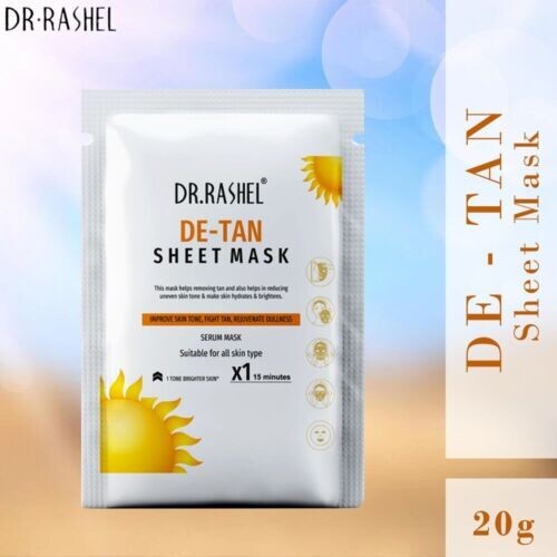DR.RASHEL De-Tan Face Sheet Mask With Serum For Women and Men 20gm - Picture 3 of 3