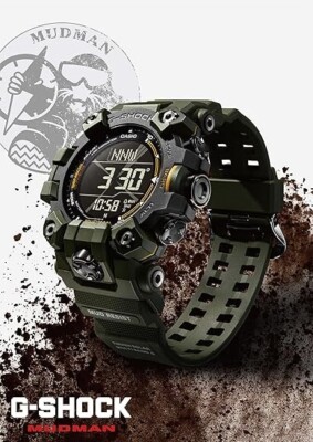 時計 CASIO G-SHOCK GW-9500-3JF Casio GW-9500-3JF G-Shock Mudman Master of G Carbon Core Atomic