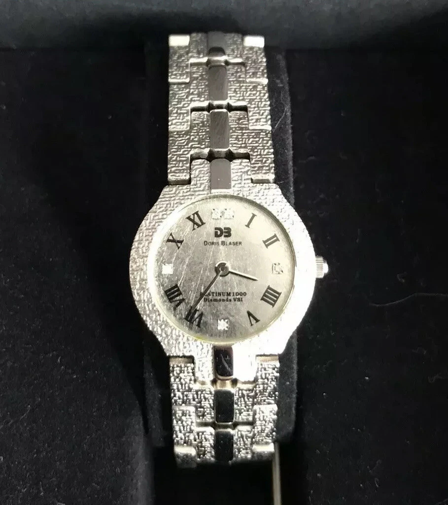 Doris Blaser Watch Women Diamond Silver Japan ドリスブレーザー 腕時計 女性 ダイアモンド シルバー