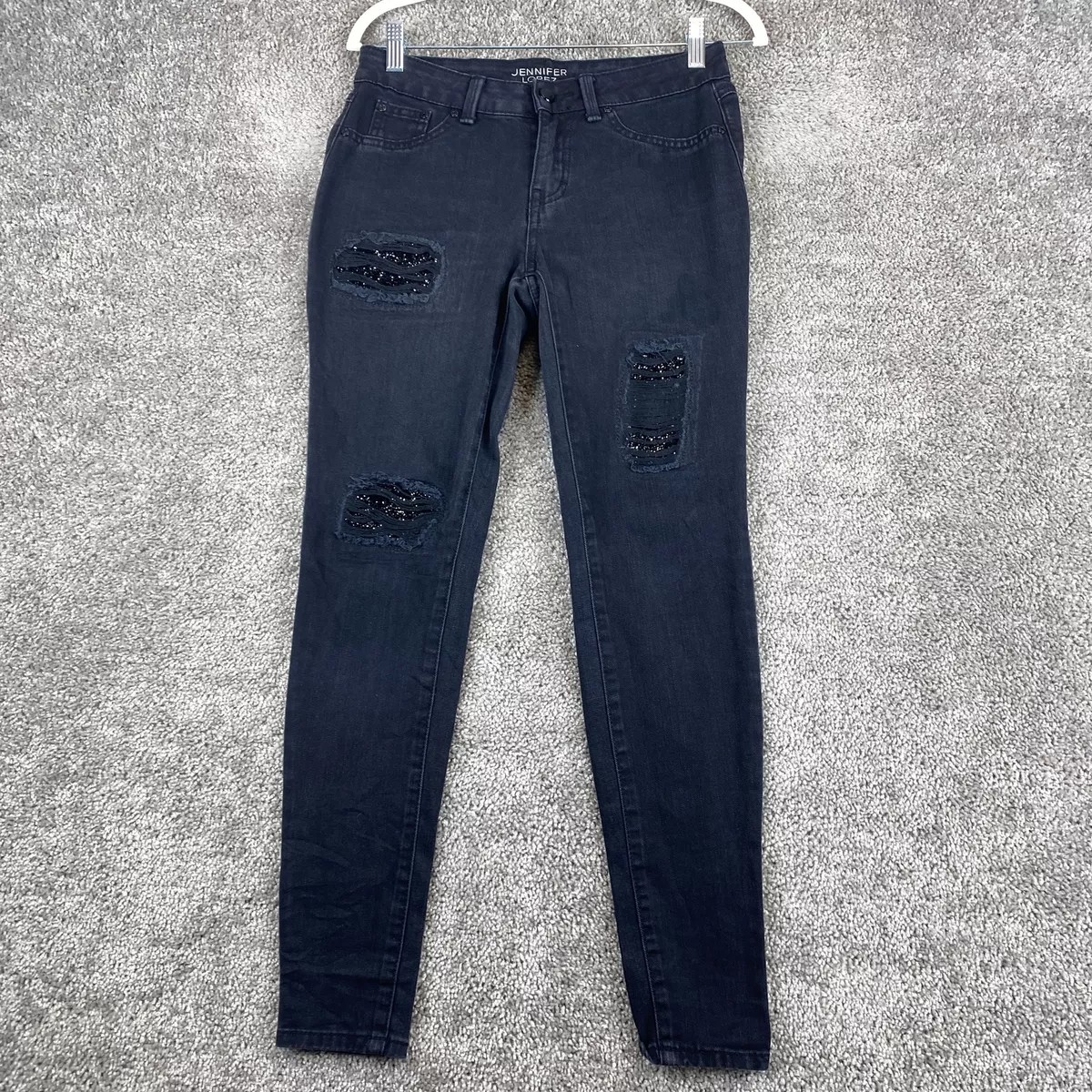 Lady Jeans High-Waisted MID Blue Washing Ripped Whisker Skinny Jeans New  Design Fashion - China Skinny Jeans and Denim Jeans price