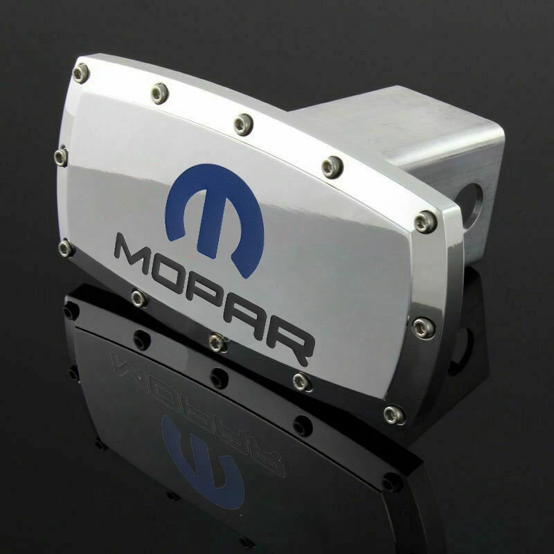 Mopar Tow Hitch Cover Plug Cap 2" Trailer Receive Engraved Billet Allen Bolt - Image 3 of 4