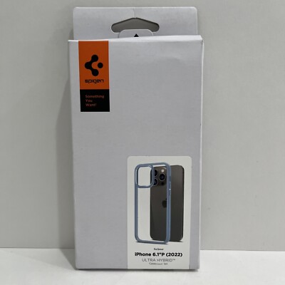 Spigen Ultra Hybrid iPhone 14 Pro Case, Sierra Blue, NEW