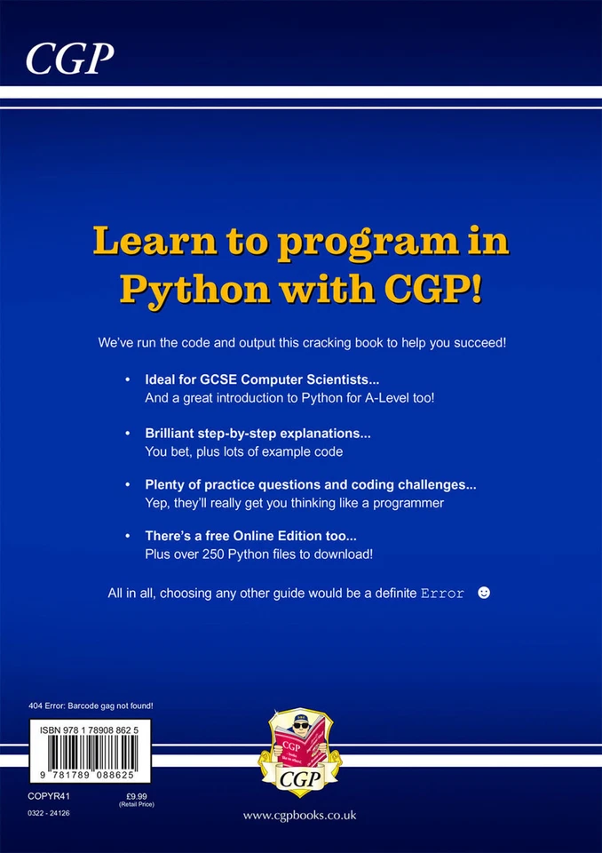 New CGP Python Programming Guide for GCSE Computer Science CGP - Image 2 of 4